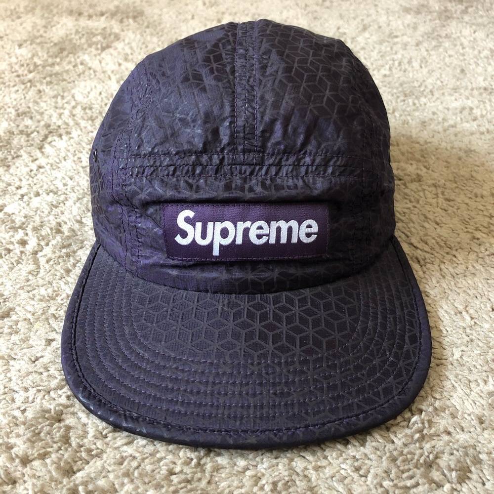 Supreme Geometric Ripstop Camp Cap
